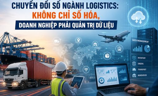 Chuyển đổi số ngành logistics: Không chỉ số hóa, doanh nghiệp phải quản trị dữ liệu