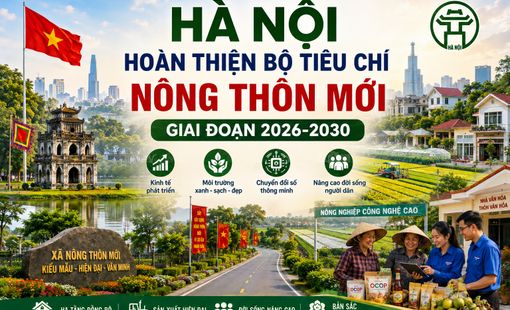Hà Nội hoàn thiện Bộ tiêu chí nông thôn mới giai đoạn 2026 - 2030, hướng tới phát triển nông thôn hiện đại và bền vững