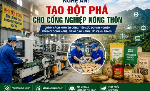 Khuyến công trở thành động lực thúc đẩy công nghiệp nông thôn Nghệ An phát triển bền vững