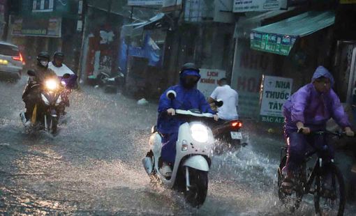 Thời tiết ngày và đêm 16/9: Miền Bắc mưa lớn diện rộng, Hà Nội có nơi mưa rất to
