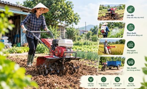 Máy nông nghiệp: Không cần ruộng lớn mới cơ giới hóa