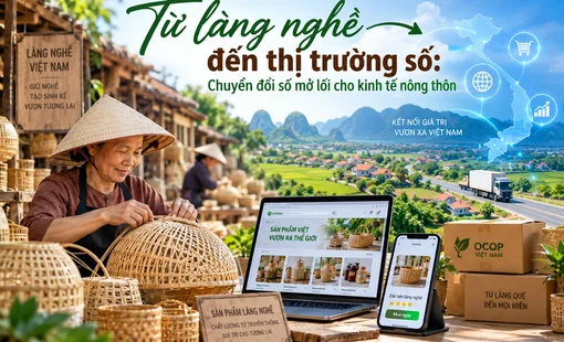 Từ làng nghề đến thị trường số: Chuyển đổi số mở lối cho kinh tế nông thôn