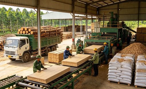 Từ gỗ rừng trồng đến viên nén: Mỗi phần nguyên liệu thêm một vòng giá trị