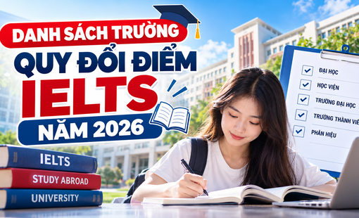 Danh sách trường quy đổi điểm IELTS mới nhất 2026