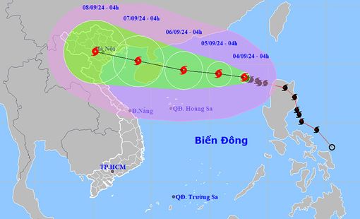 Dự báo thời tiết hôm nay 4/9: Bắc Bộ và miền Trung tiếp tục nắng nóng, có nơi trên 36 độ C