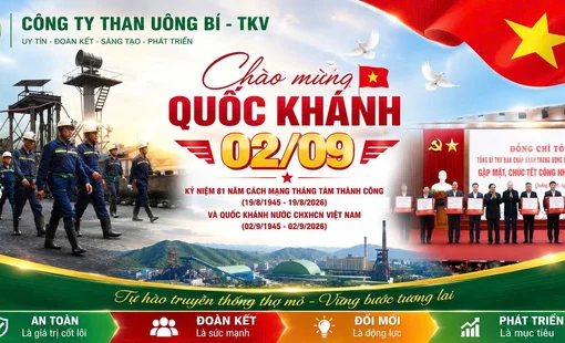 Công ty Than Uông Bí - TKV chúc mừng Quốc khánh 2/9