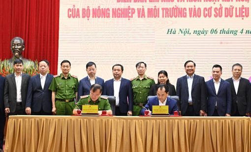 Kết nối 12 cơ sở dữ liệu ngành nông nghiệp và môi trường với Trung tâm Dữ liệu Quốc gia