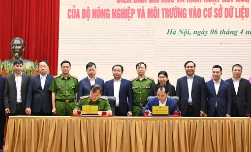 Kết nối 12 cơ sở dữ liệu ngành nông nghiệp và môi trường với Trung tâm Dữ liệu Quốc gia
