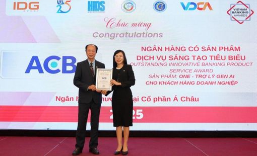 ACB vinh dự nhận 2 giải thưởng quan trọng, khẳng định vị thế ngân hàng tiên phong