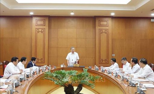 Tổng Bí thư Tô Lâm làm việc với Thường trực các Tiểu ban Đại hội XIV của Đảng