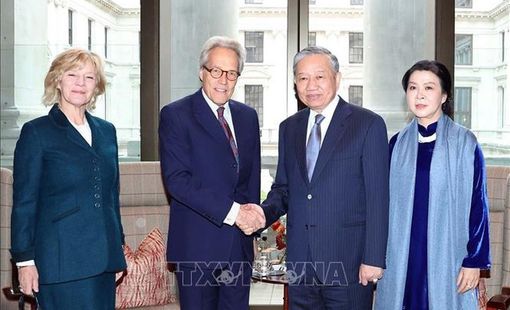 Tổng Bí thư Tô Lâm tiếp Công tước xứ Richmond Charles Henry Gordon-Lennox, đại diện Hoàng gia Anh
