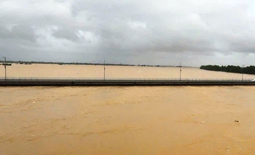 Lũ trên sông Thu Bồn đã vượt mốc lũ lịch sử năm 1964