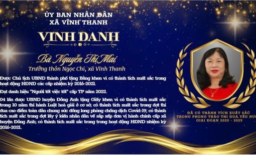 Bà Nguyễn Thị Mai – Nữ trưởng thôn tiêu biểu, tận tụy với công việc, hết lòng vì nhân dân