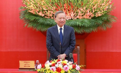 Tổng Bí thư Tô Lâm gặp mặt các tập thể, cá nhân tham gia bảo vệ an ninh, trật tự ở cơ sở tiêu biểu, xuất sắc