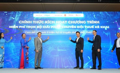 Doanh nghiệp tặng miễn phí bộ giải pháp thuế kê khai, tiếp sức 5 triệu hộ kinh doanh