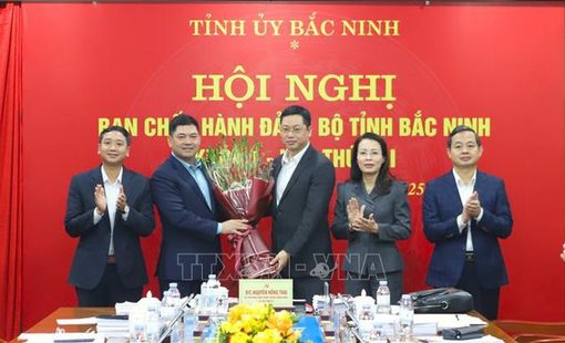 Đồng chí Trần Huy Phương được bầu giữ chức Phó Bí thư Tỉnh ủy Bắc Ninh