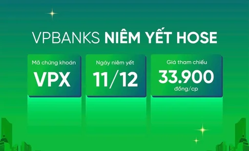 VPBankS lên sàn HoSE sau thương vụ IPO lớn nhất ngành chứng khoán