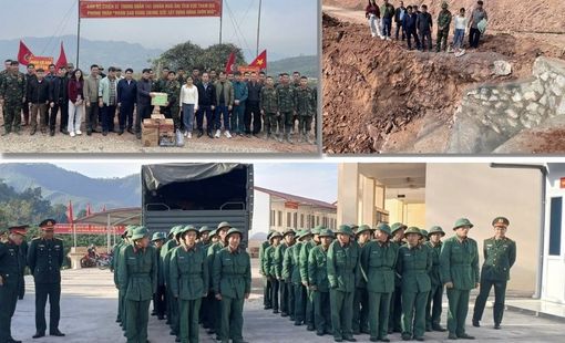 Khi màu áo lính hòa vào nhịp sống thôn bản