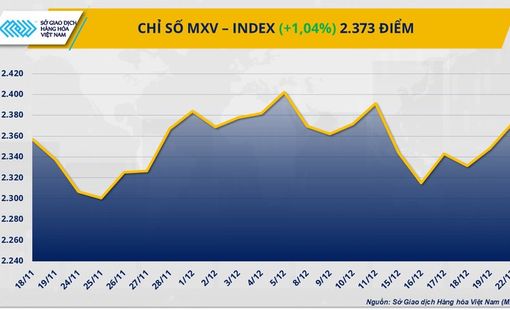 THỊ TRƯỜNG HÀNG HÓA: Dòng tiền quay lại, MXV-Index tăng hơn 1%