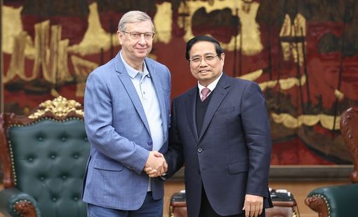 Thủ tướng Phạm Minh Chính tiếp Chủ tịch tập đoàn kinh tế tư nhân lớn nhất của Nga
