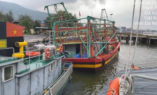 BĐBP Đà Nẵng kịp thời cứu 6 ngư dân trên tàu cá bị phá nước