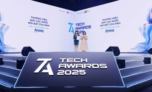 Amway nhận giải thưởng 'Thương hiệu Máy lọc nước nổi bật của năm' tại Tech Awards 2025