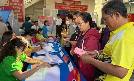 Kết thúc bầu cử, tỉ lệ cử tri cả nước tham gia bỏ phiếu đạt 99,68%