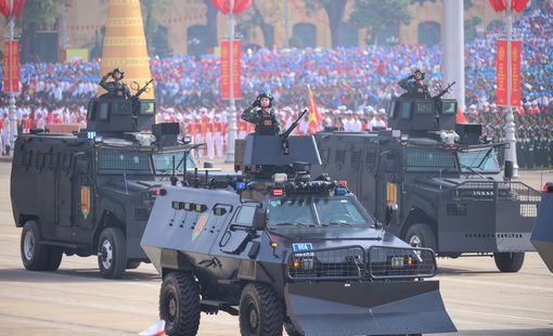 Chùm ảnh: Các khối xe đặc chủng Công an nhân dân tại Lễ kỷ niệm 80 năm Quốc khánh