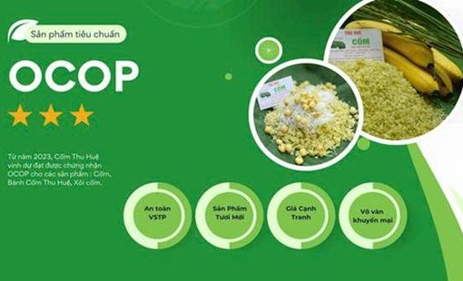 Cốm Thu Huệ: Giữ trọn hương vị mùa thu Hà Nội trong từng hạt cốm