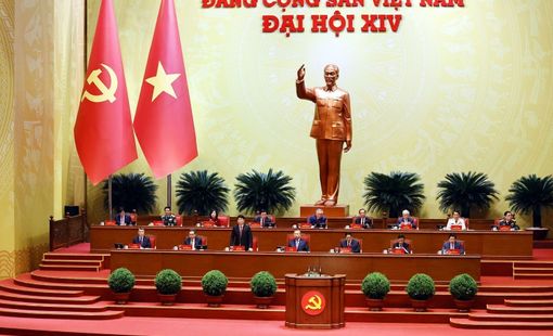 Chùm ảnh: Phiên thảo luận tại hội trường về các Văn kiện Đại hội XIV của Đảng sáng 21/1