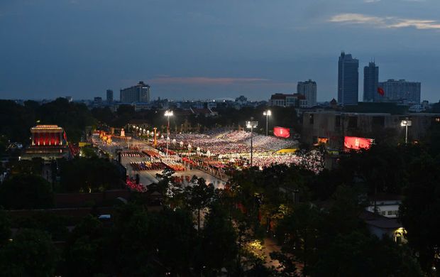 Ảnh: Không khí chuẩn bị trước Tổng duyệt A80