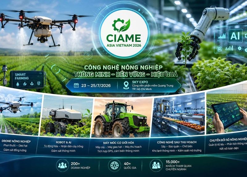 Những công nghệ máy móc nào sẽ xuất hiện tại CIAME Asia Vietnam 2026?