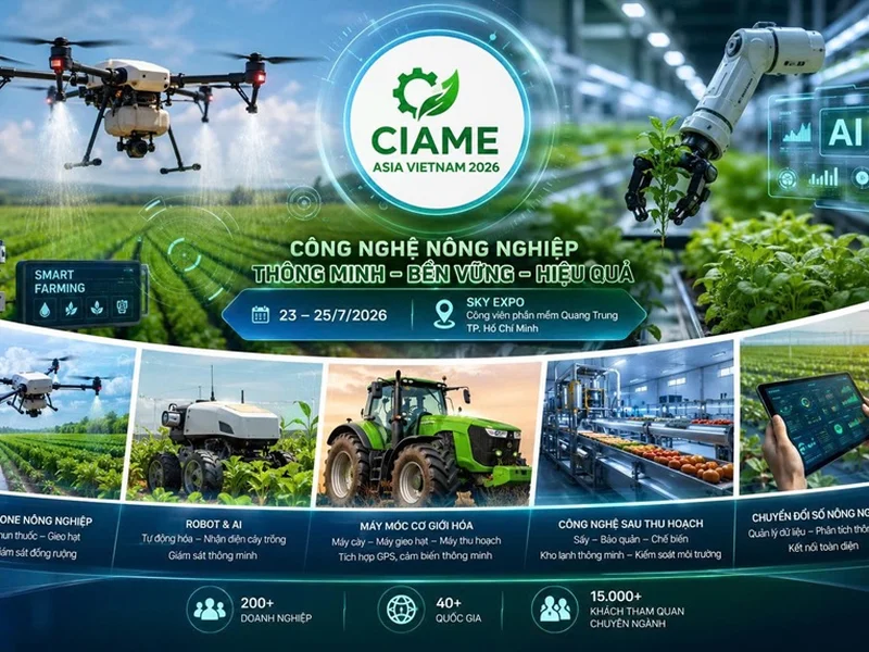 Những công nghệ máy móc nào sẽ xuất hiện tại CIAME Asia Vietnam 2026?