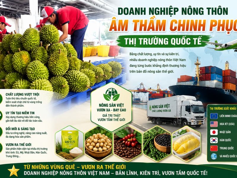 Doanh nghiệp công nghiệp nông thôn âm thầm chinh phục thị trường quốc tế