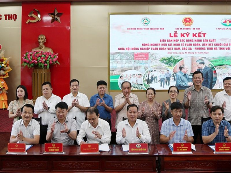 Tập đoàn Quế Lâm: Đẩy mạnh liên kết sản xuất nông nghiệp hữu cơ, tuần hoàn tại Hà Tĩnh