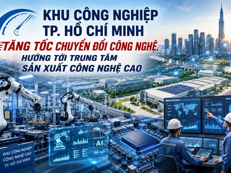 Khu công nghiệp TP. Hồ Chí Minh tăng tốc chuyển đổi công nghệ, hướng tới trung tâm sản xuất công nghệ cao