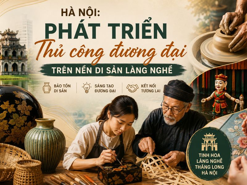 Hà Nội phát triển thủ công đương đại trên nền di sản làng nghề