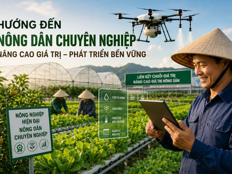 Hướng đến lớp nông dân chuyên nghiệp – Nền tảng cho nền nông nghiệp hiện đại