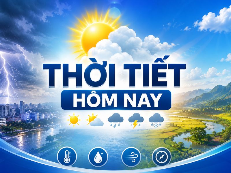 Thời tiết hôm nay 13/7: Bắc Bộ nắng gián đoạn, nhiều khu vực tiếp tục có mưa dông