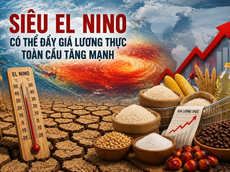 Siêu El Nino có thể thổi bùng giá lương thực toàn cầu, đe dọa an ninh lương thực nhiều quốc gia
