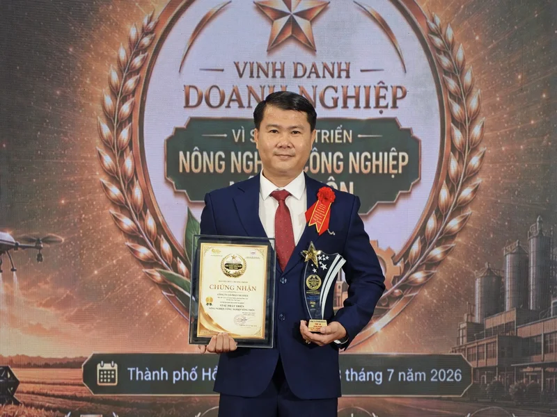 Công ty Cổ phần Nicotex được vinh danh vì sự phát triển nông nghiệp, công nghiệp nông thôn