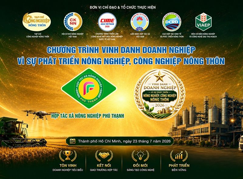 Từ cánh đồng nếp Phú Tân, HTX Phú Thạnh ghi tên mình tại CIAME Asia Vietnam 2026