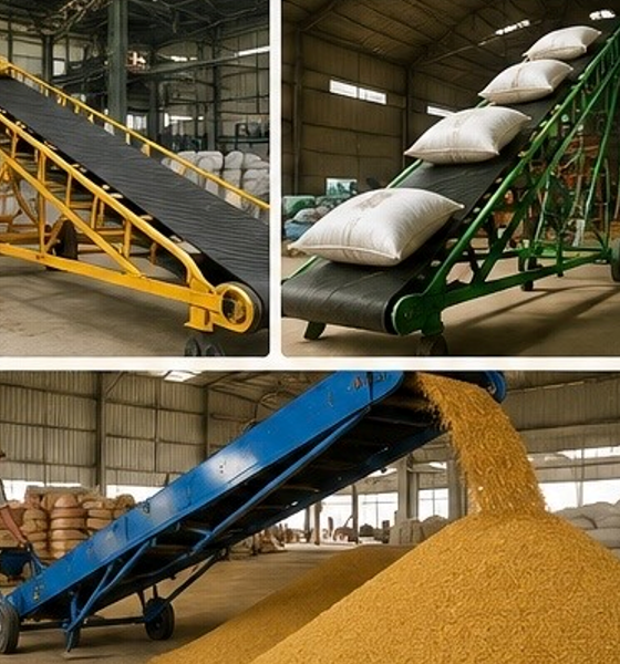 Từ đôi vai đến băng tải: Cơ giới hóa khâu bốc xếp nông sản