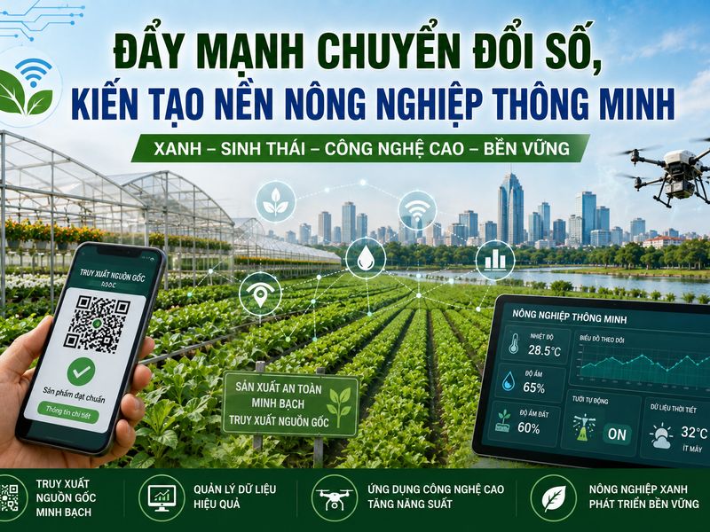 Hà Nội đẩy mạnh chuyển đổi số, kiến tạo nền nông nghiệp thông minh