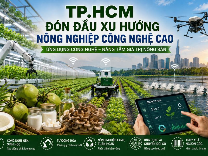 TP.HCM đón đầu xu hướng nông nghiệp công nghệ cao