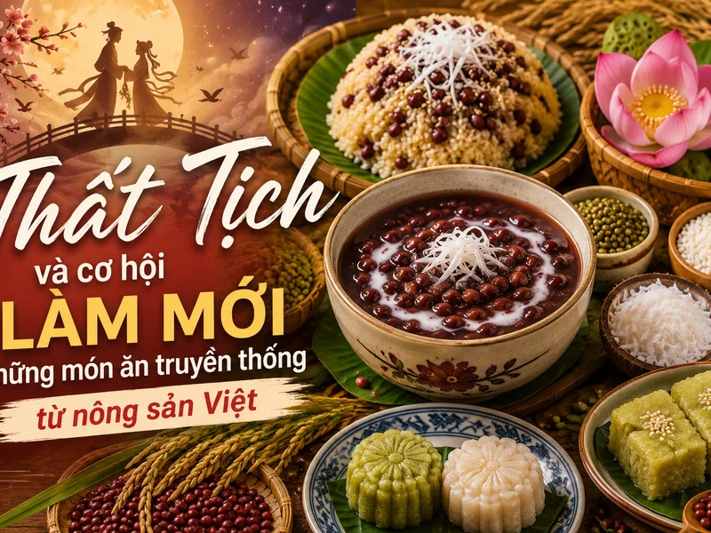 Thất Tịch và cơ hội làm mới những món ăn truyền thống từ nông sản Việt