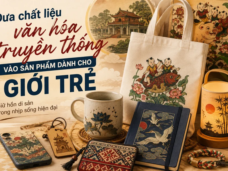 Đưa chất liệu văn hóa truyền thống vào sản phẩm dành cho giới trẻ