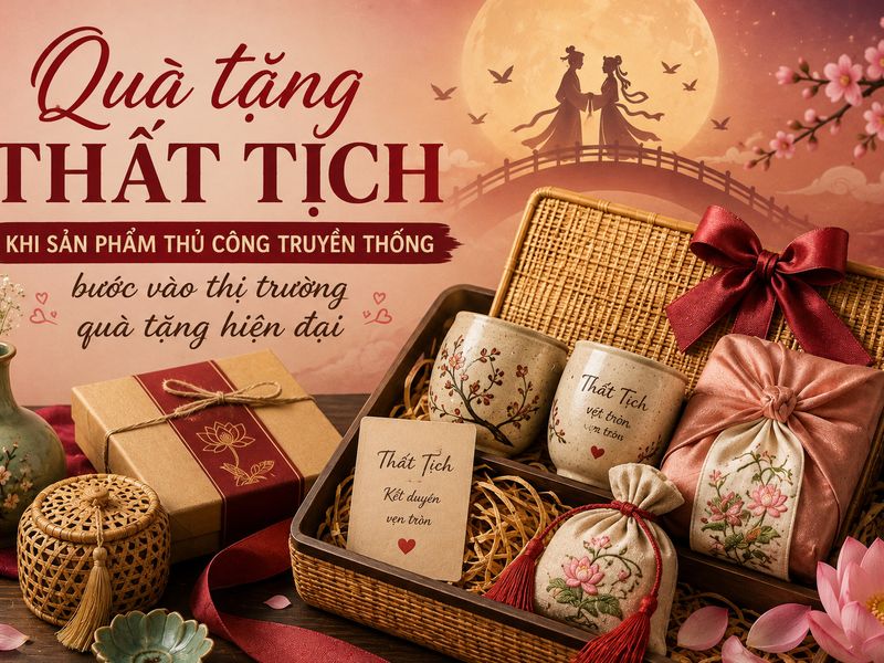 Quà tặng Thất Tịch: Khi sản phẩm thủ công truyền thống bước vào thị trường quà tặng hiện đại