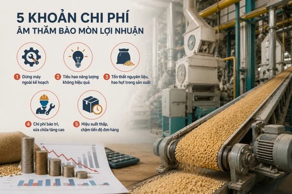 5 khoản chi phí âm thầm bào mòn lợi nhuận nhà máy nông sản