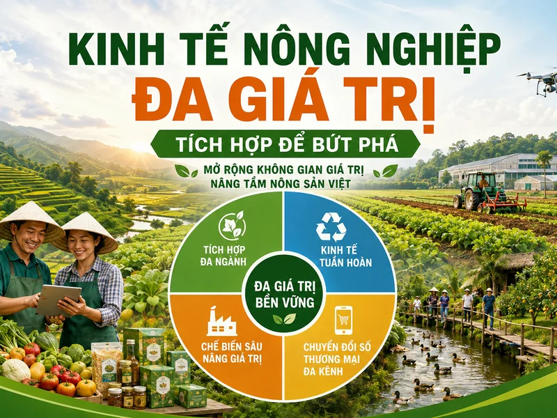 Kinh tế nông nghiệp đa giá trị: Hướng đi mới giúp nông nghiệp Việt Nam bứt phá bền vững